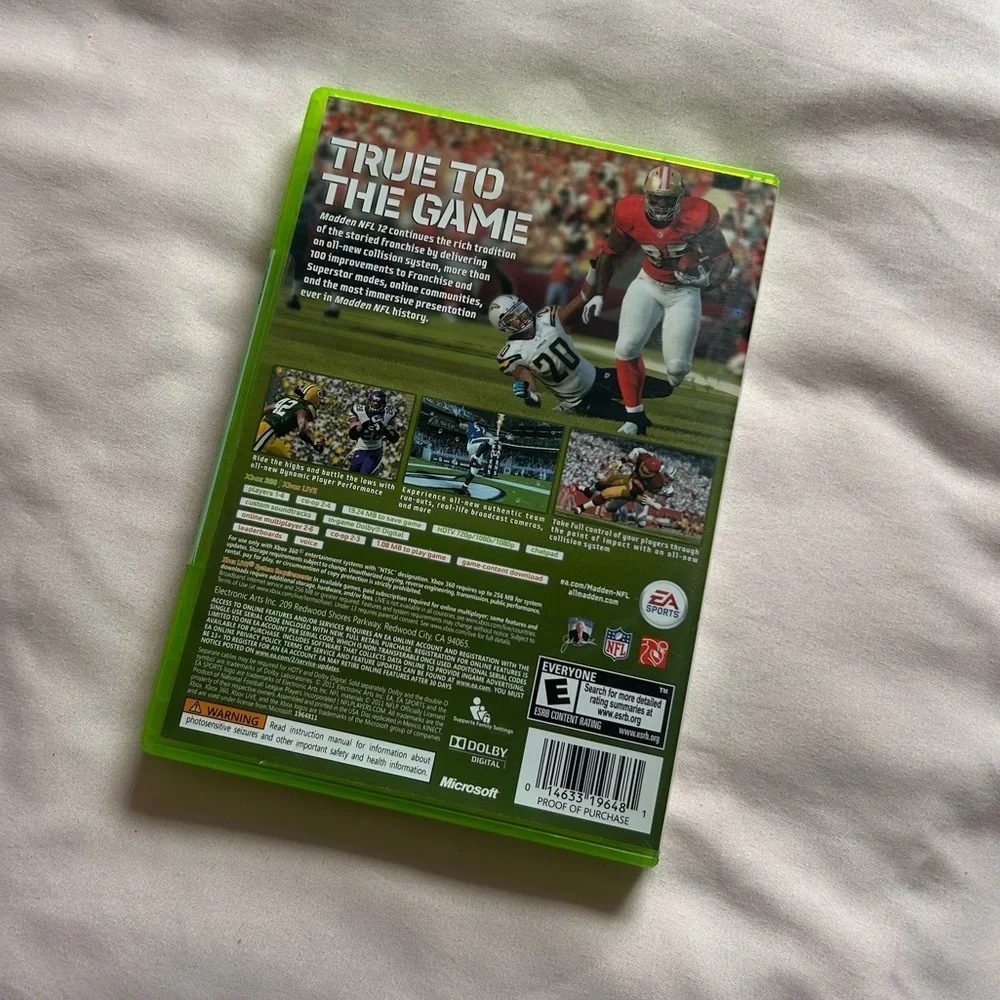Xbox 360 Madden 12 - Good Condition